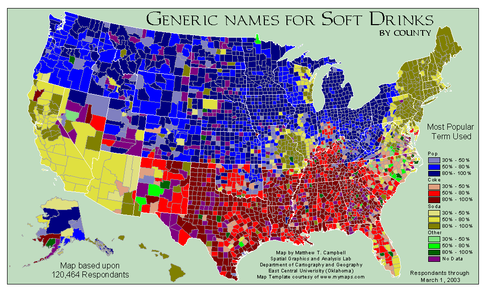 Pop and Soda Map