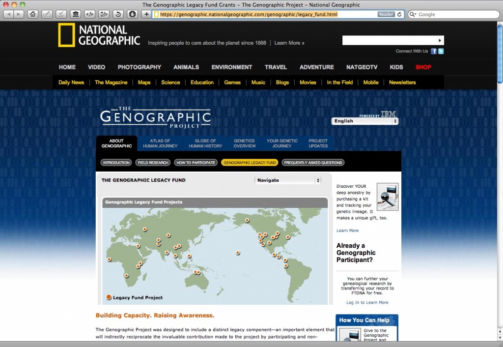 National Geographic Genographic Project