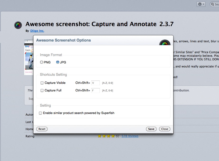 superfish.com and screen shot FF extension. superfish.com and screen shot FF extension.
